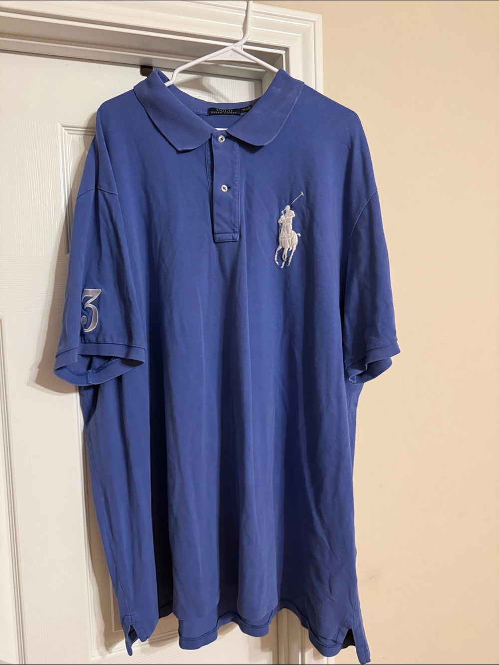 Polo by Ralph Lauren Men’s Royal Blue Polo with White Big Pony